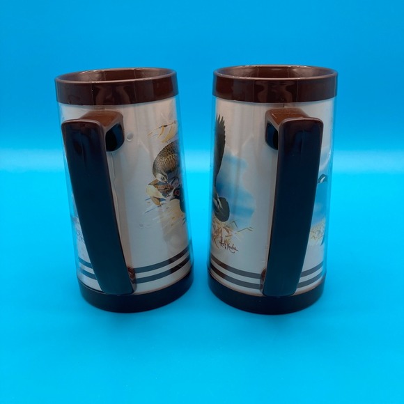 Vintage Thermo-Serv Les Kouba Wildlife Mugs - Set of 2 (Goose & Pheasant) - Picture 4 of 8